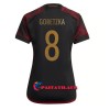 Virallinen Fanipaita Saksa Leon Goretzka 8 Vieraspelipaita MM-Kisat 2022 - Naisten